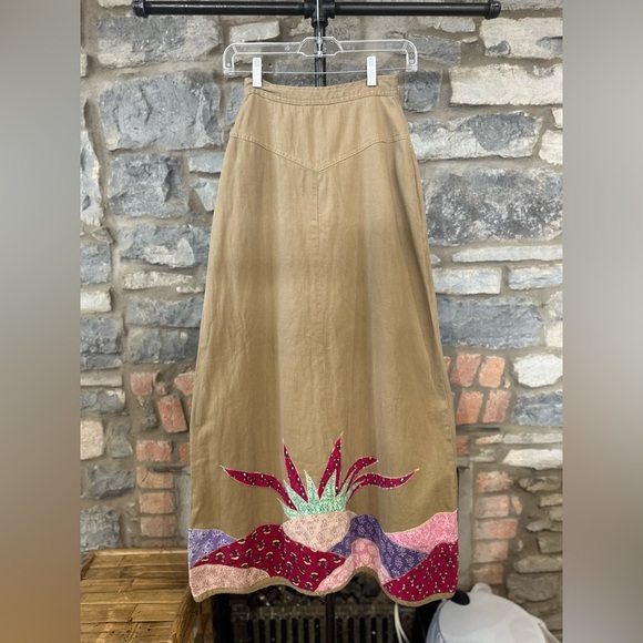 Brown midi skirt - Picture 4 of 4